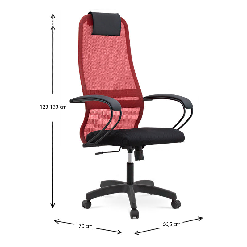 Office Chair SEMPRE Mesh Red/Black