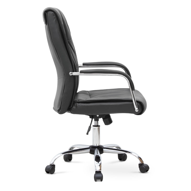 Office Chair SANDRA PU leather Black