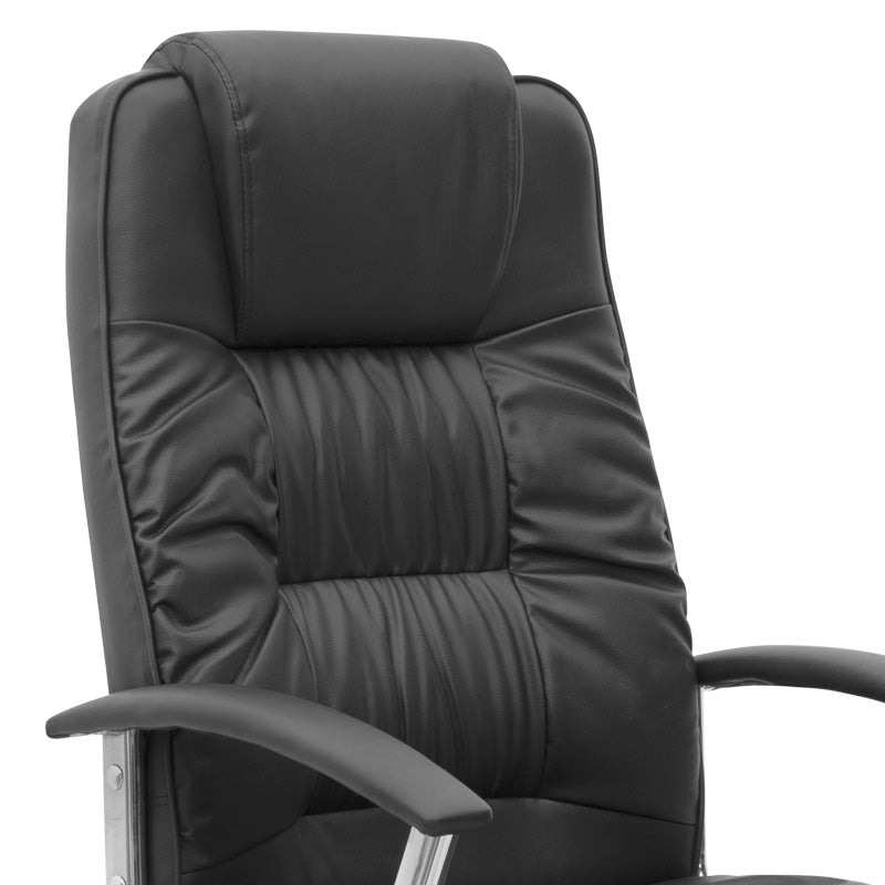 Office Chair ARLENE PU leather Black 62x63x112/122cm