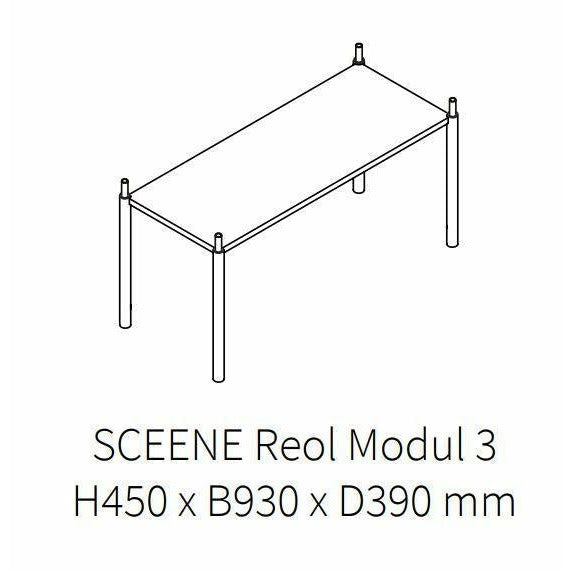 Gejst Sceene hyllmodul 3, lätt ek