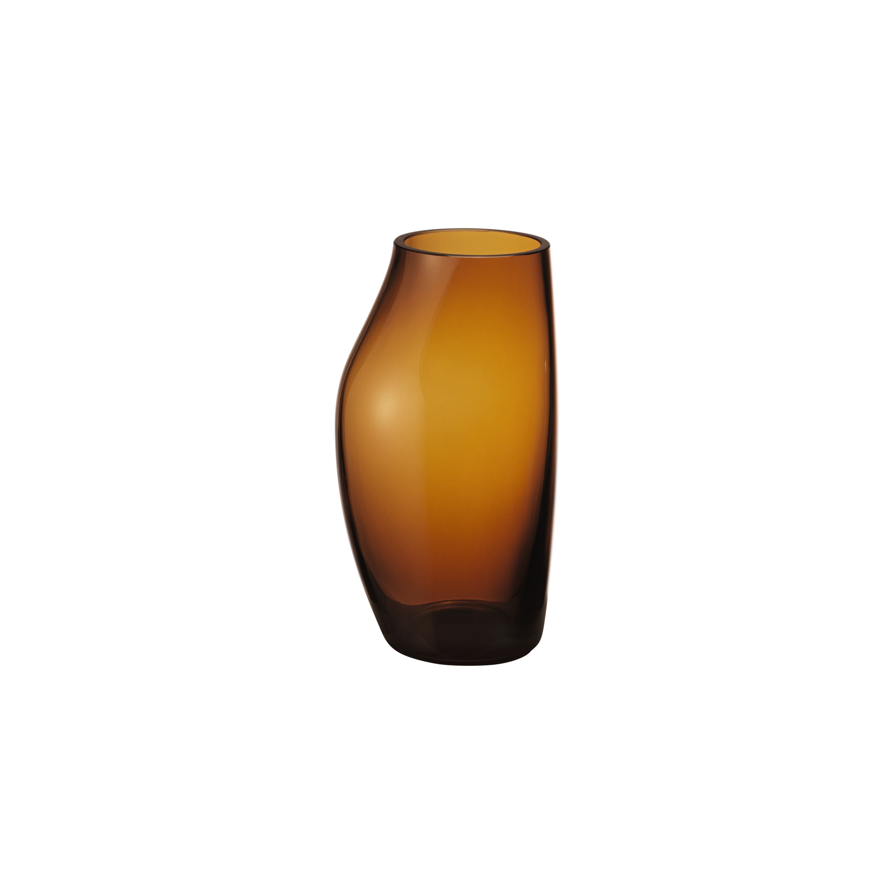 Georg Jensen Sky Vase Glass Amber, H21,5 cm