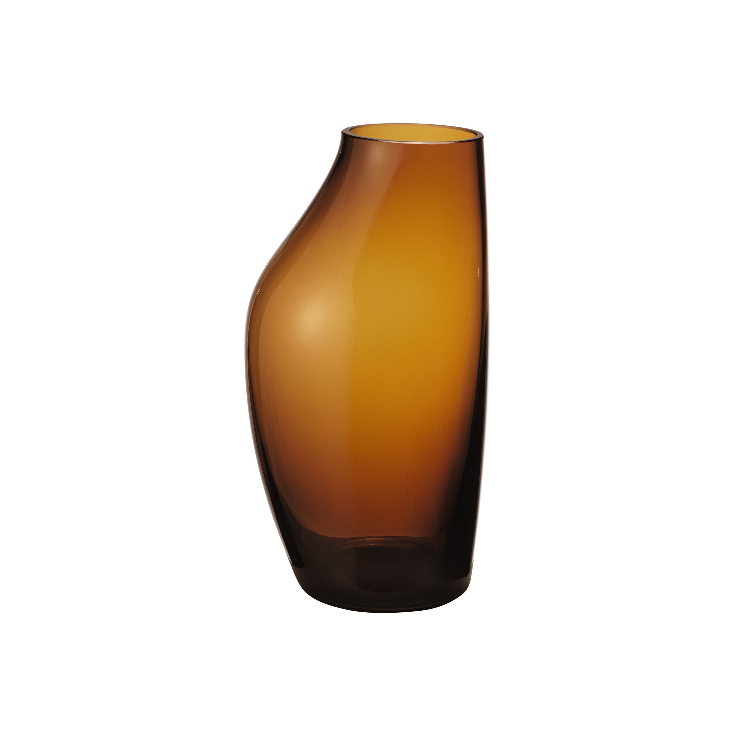 Georg Jensen Sky Vase Glass Amber, H30 cm