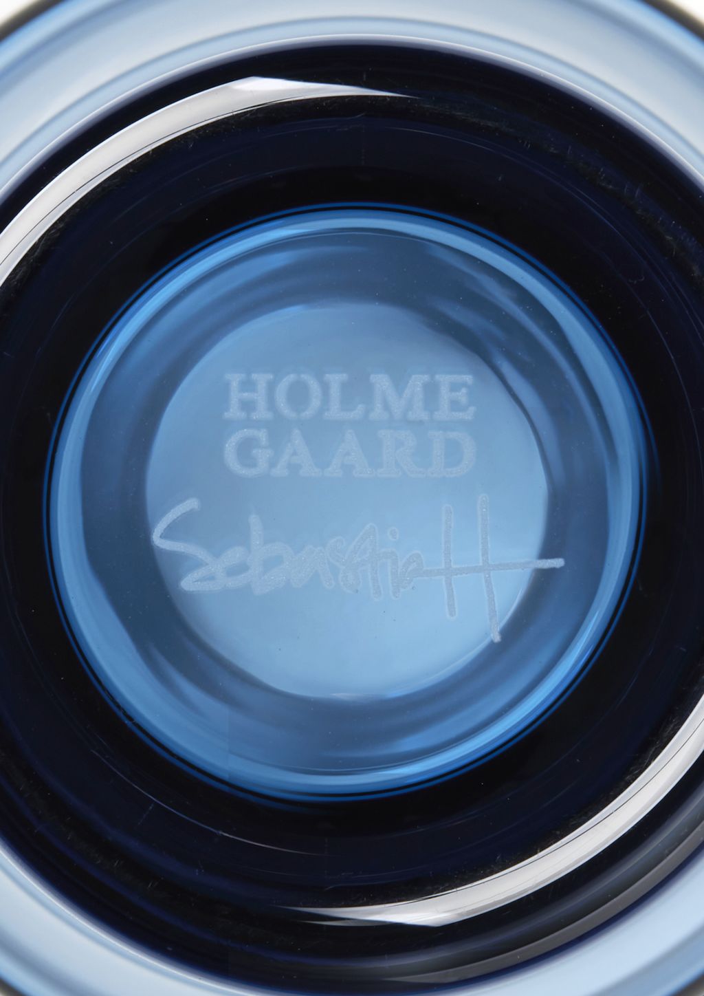 Holmegaard Arc Vase H15 cm, Mørk Blå