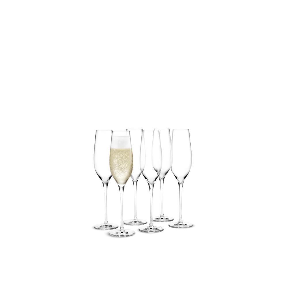 Holmegaard Cabernet Champagne Glass, 6 st.