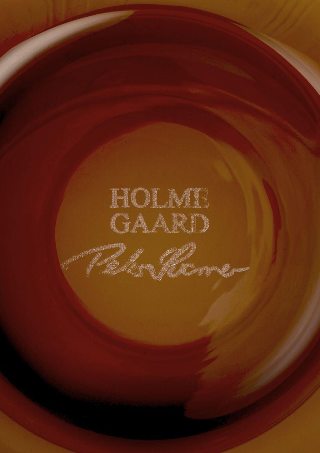 Holmegaard Calabas Duo Vase H21 CM, Bourgogne/Amber