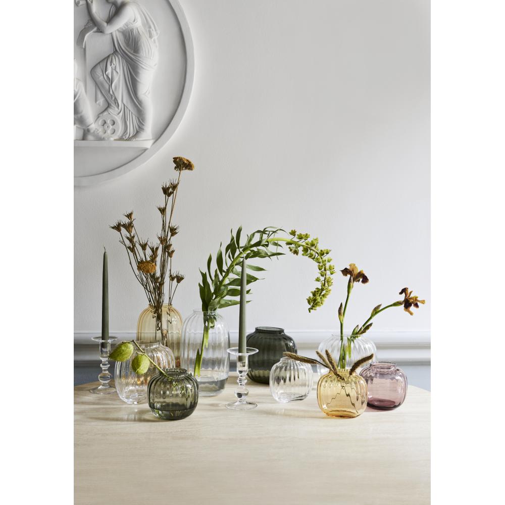 Holmegaard Primula Oval Vase Klar, H17,5cm