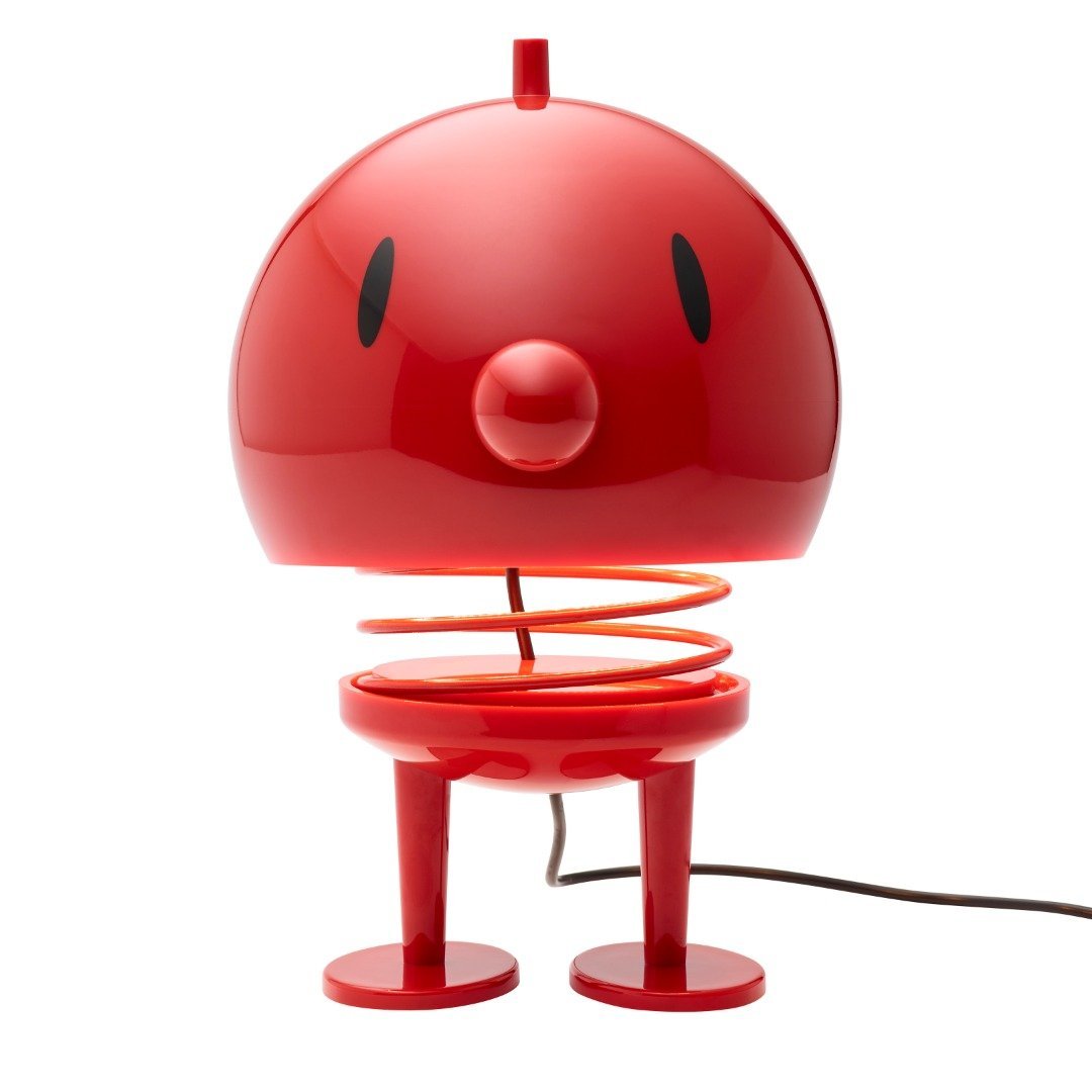 Hoptimist Humla bordslampa röd, 23 cm