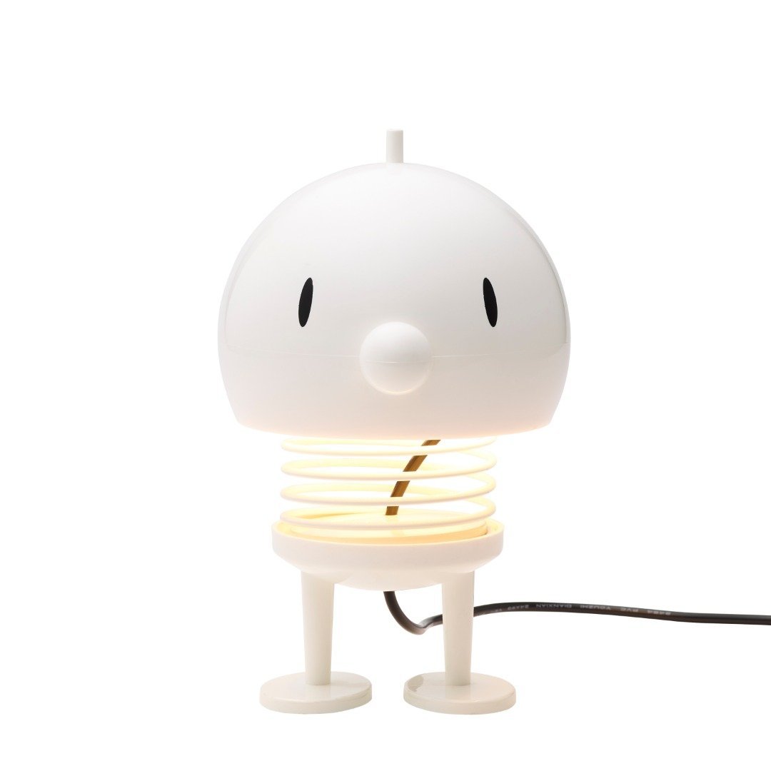 Hoptimist Humla bordslampa vit, 13 cm