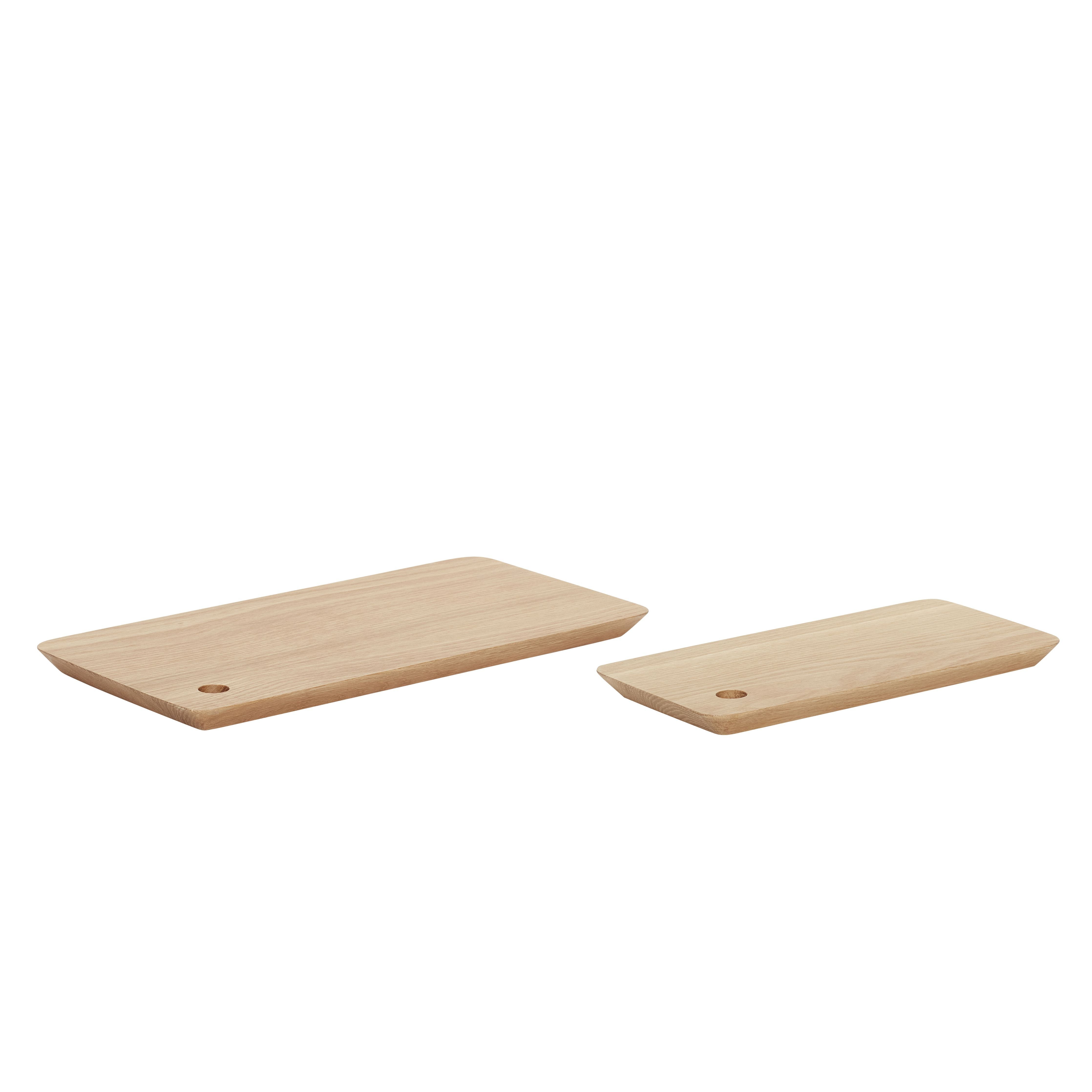 Hübsch Airy Cutting Board Oak FSc Set med 2