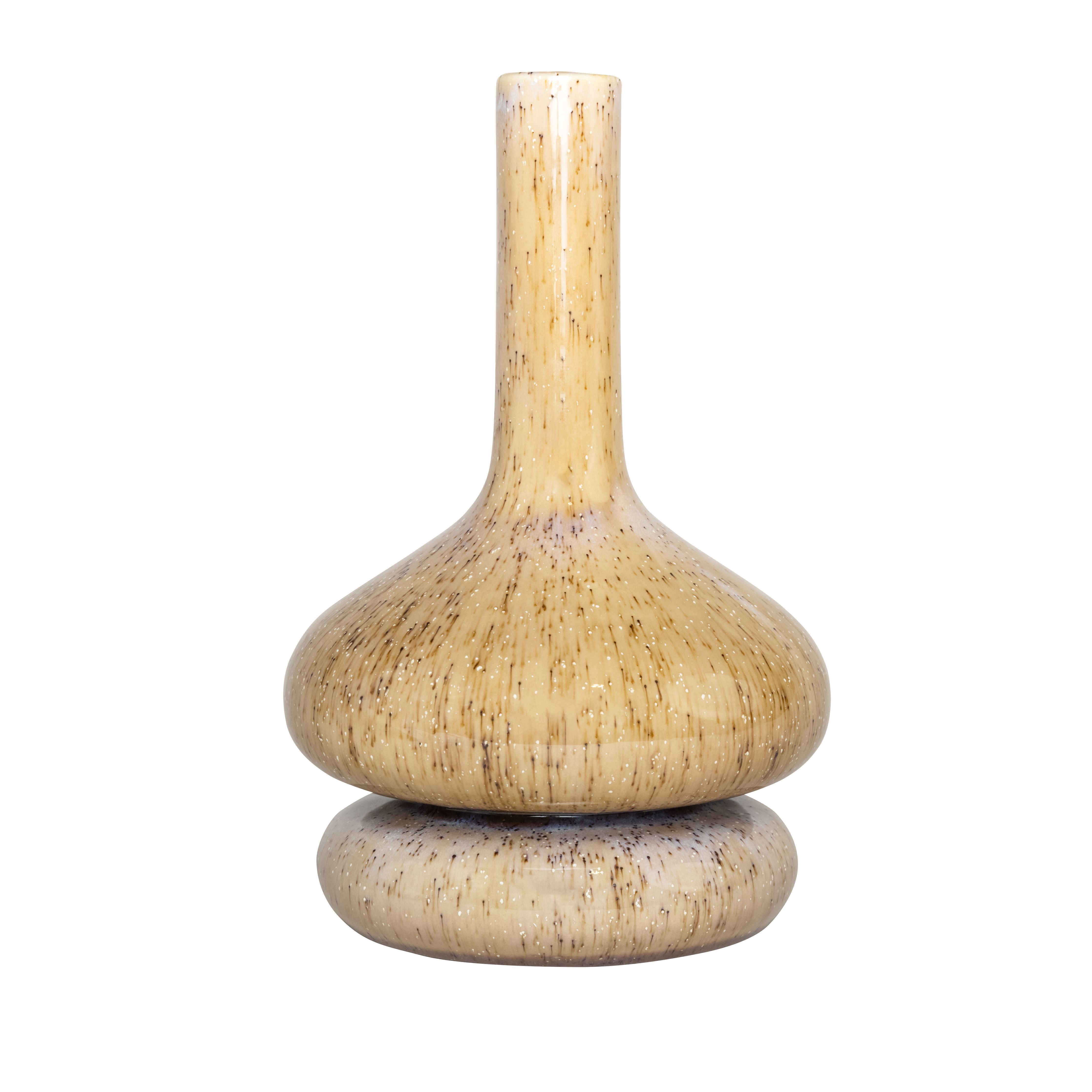 Hübsch Curve Vase Keramik Sand