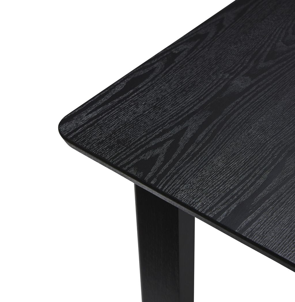 Hübsch Dappes rektangulärt matbord, svart
