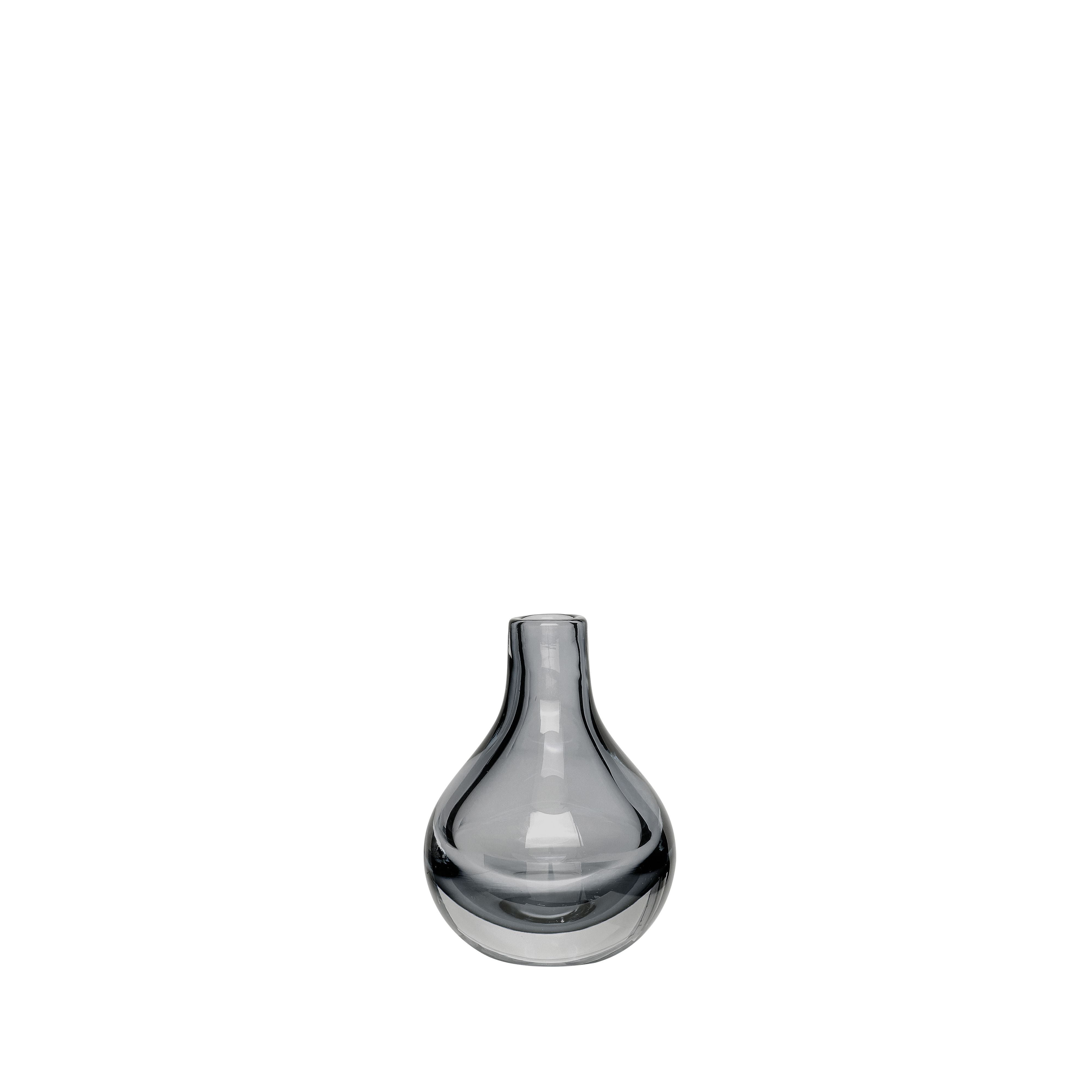 Hübsch Drop Vase Glass Ready/Grey