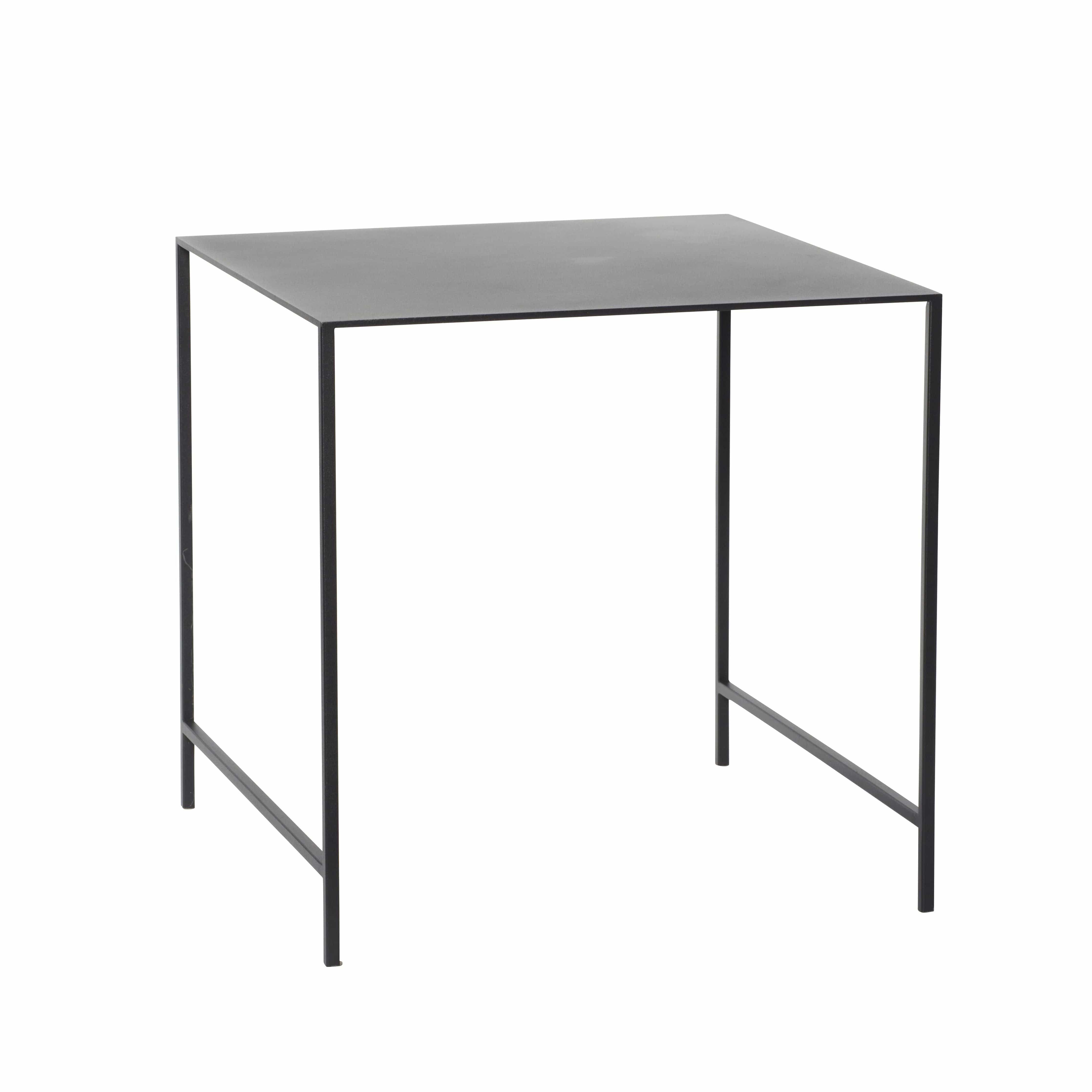 Hübsch Duo Table Metal Black Set med 2