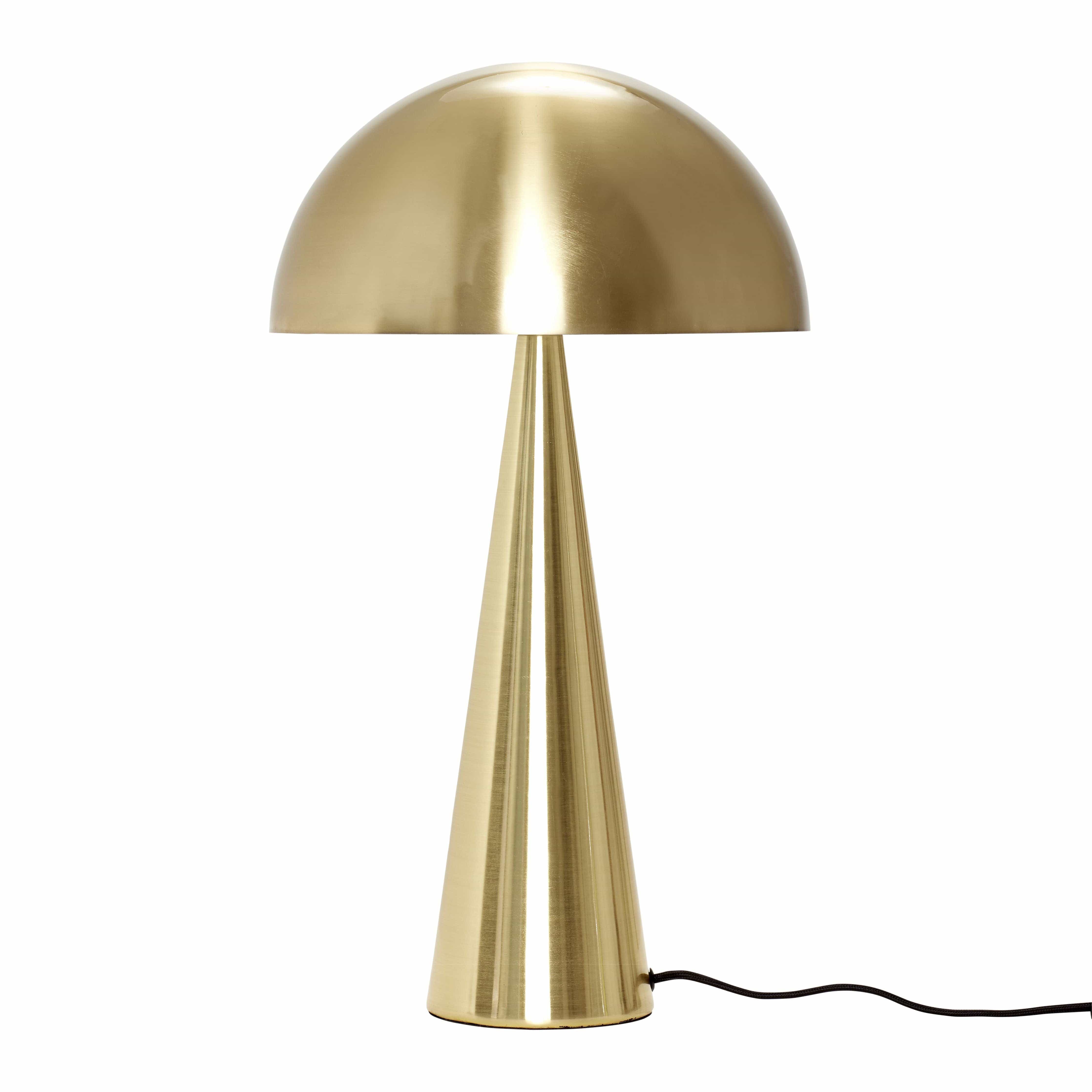 Hübsch Mush bordslampa mässingsmetall, 35x52 cm