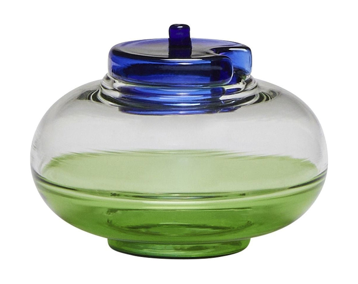 Hübsch Norush Sugar Bowl, Blue/Ready/Green/Amber Color
