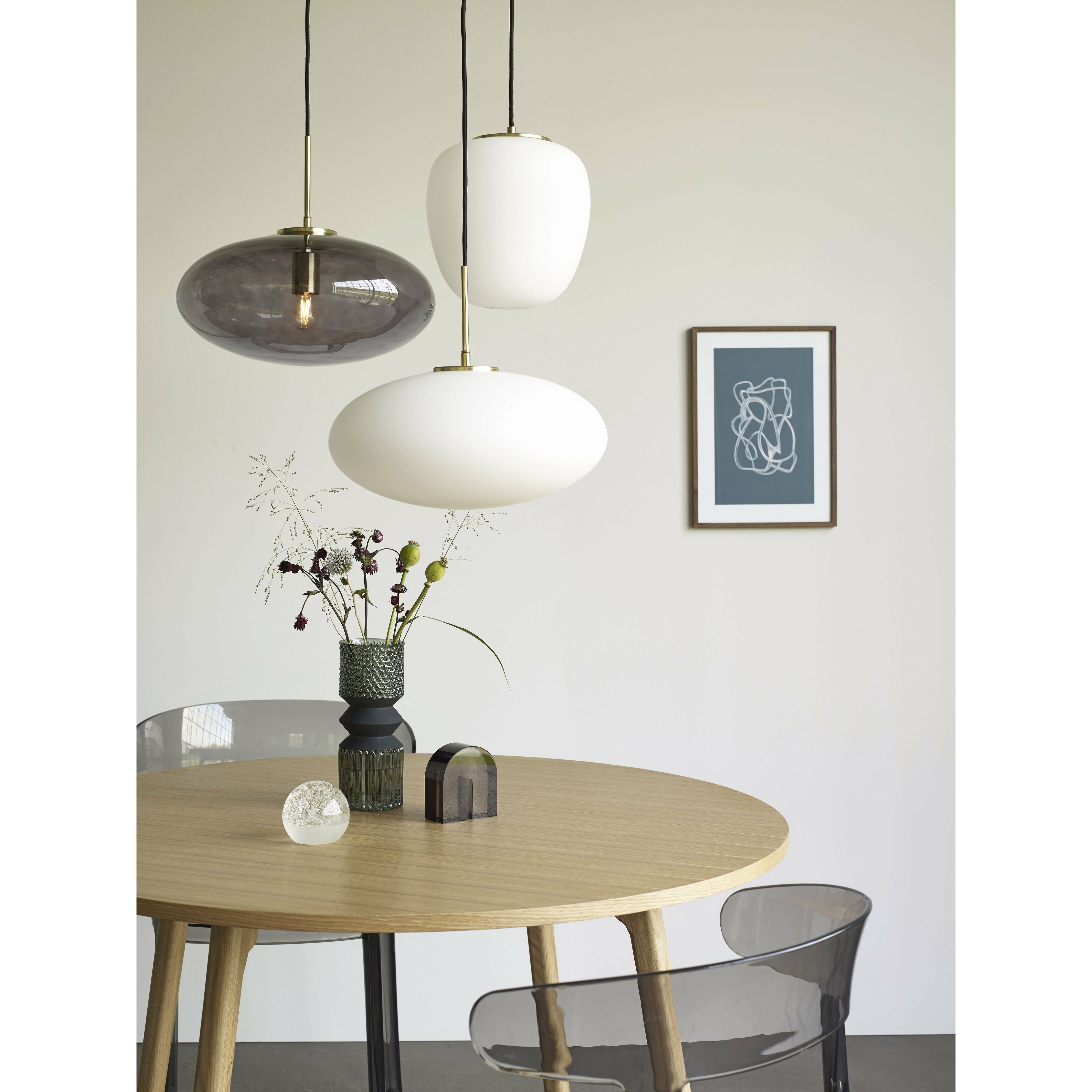 Hübsch Reflect Lampe Glas Jern/Messing, 40x36 Cm