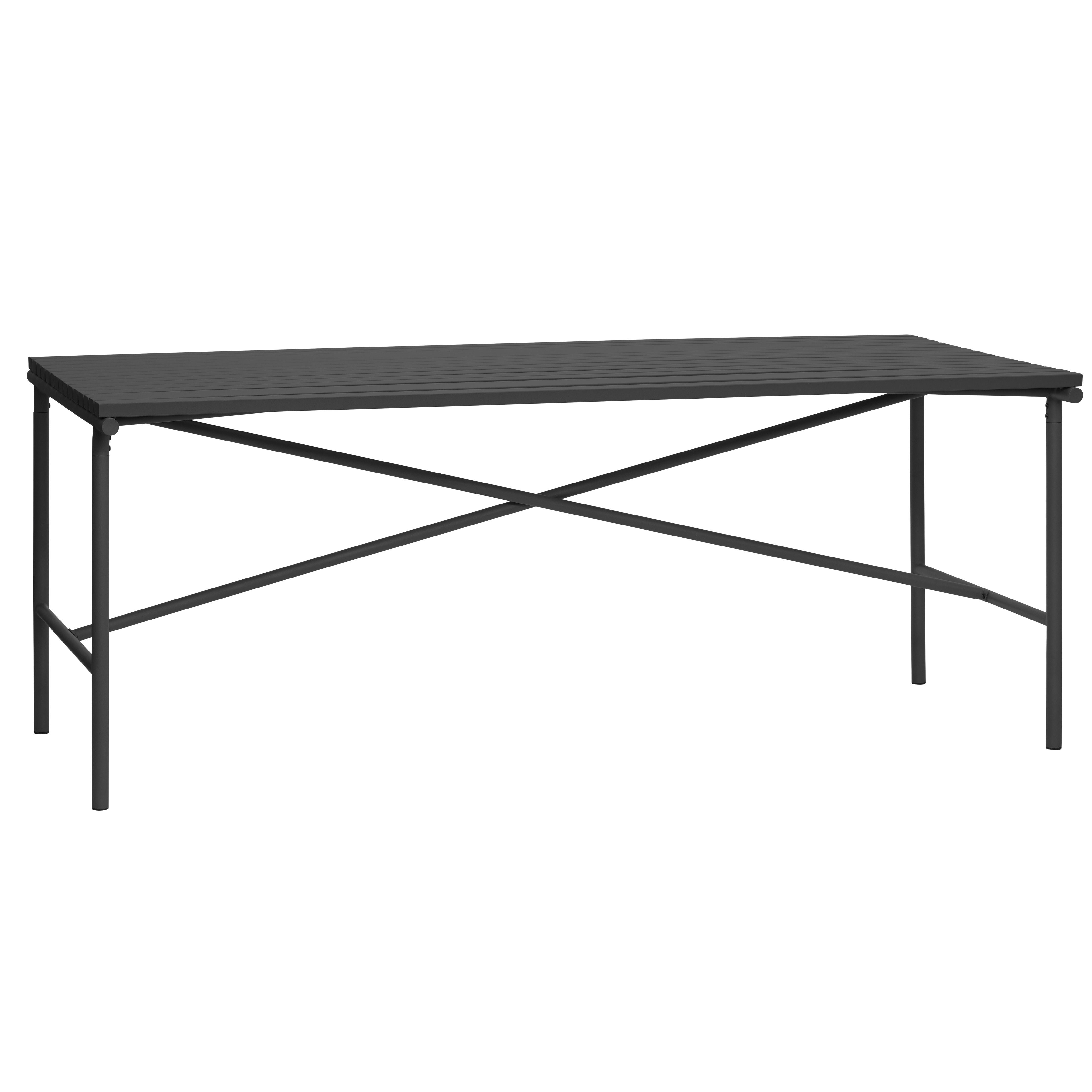 Hübsch Villa Table Metal Black, 191x92x75 cm