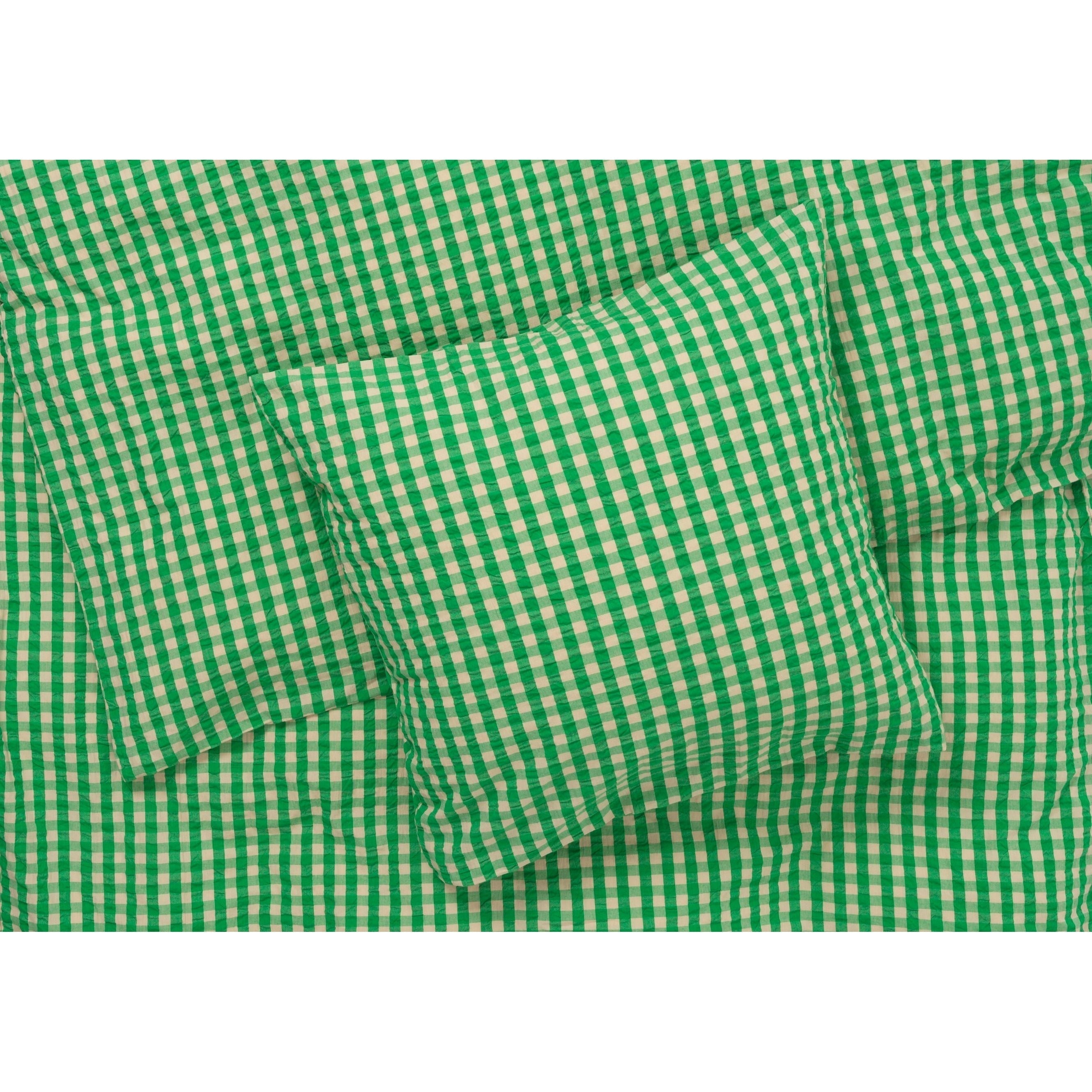 Juna Bæk & Wave -sängkläder 140x200 cm, grön/sand