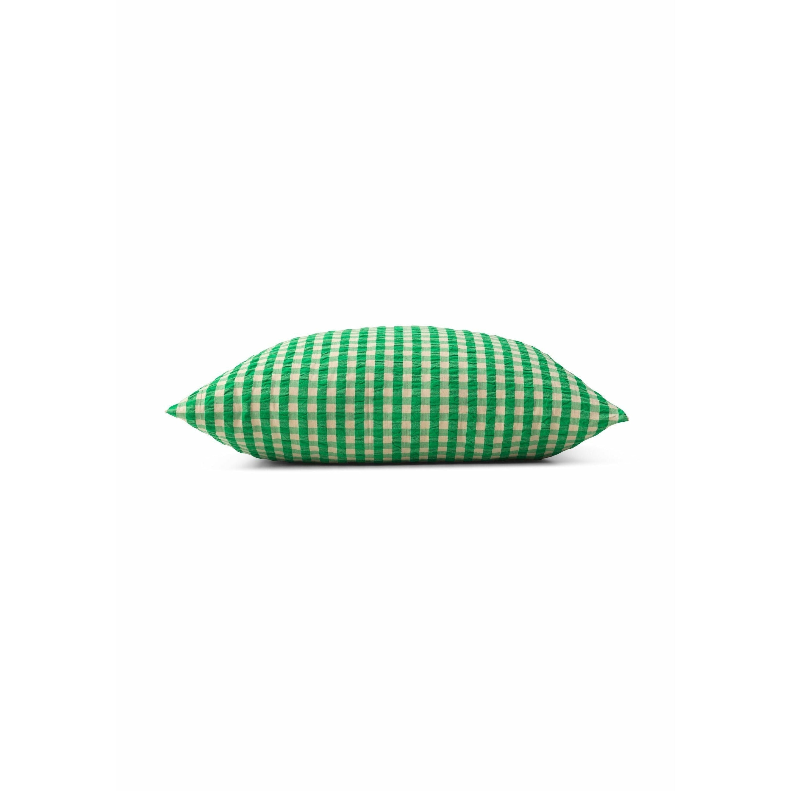 Juna Bæk & Wave Pillow täcker 63x60 cm, grön/sand