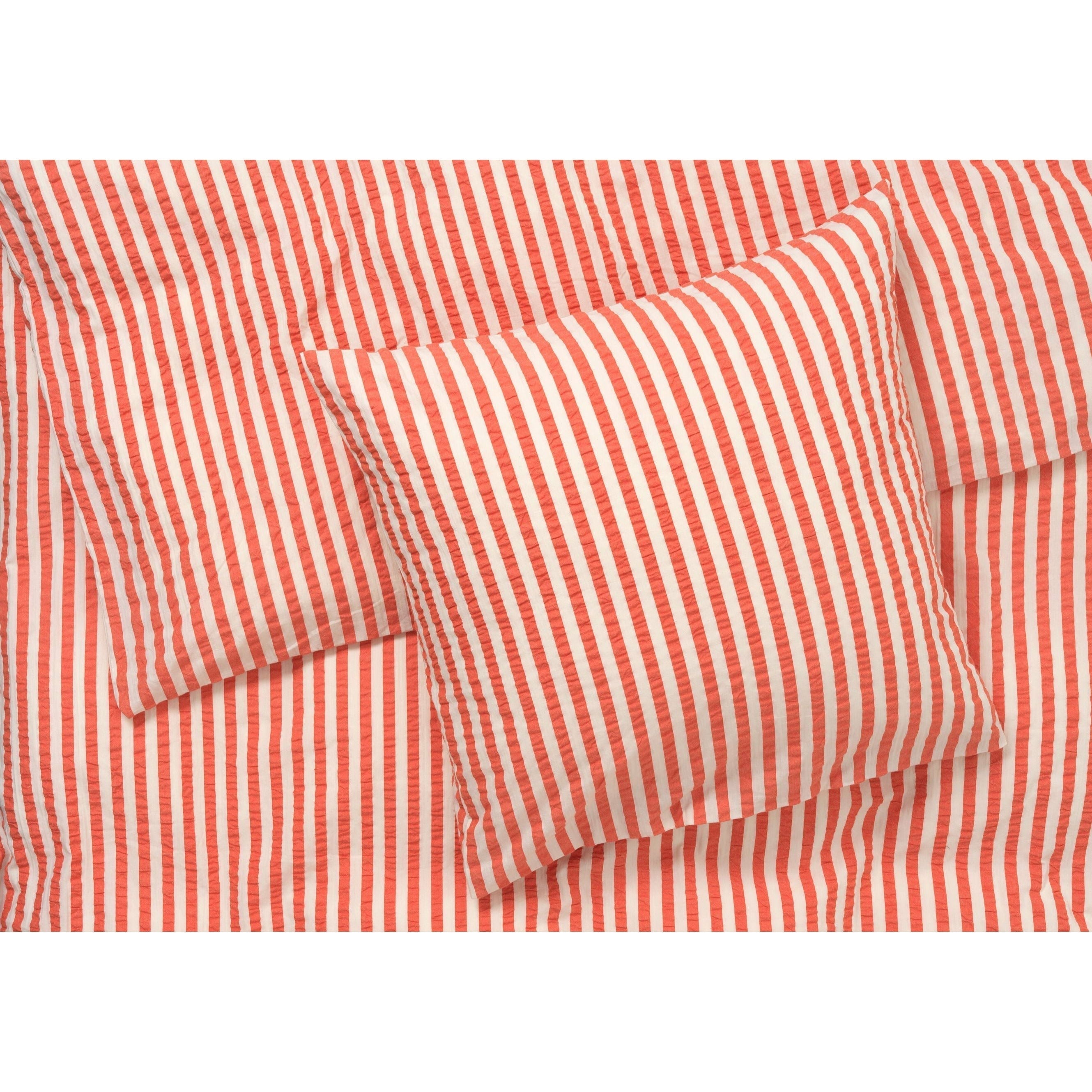 Juna Bæk & Wave Lines sängkläder 200x220 cm, chili/björk