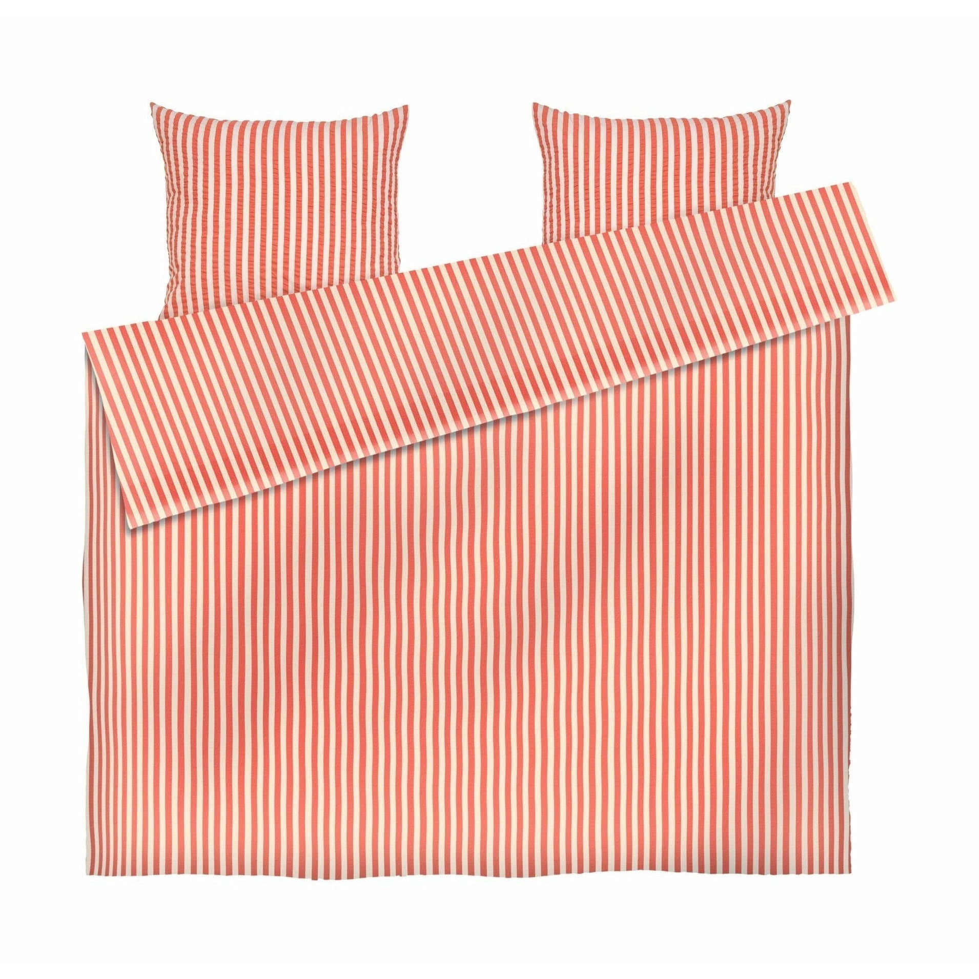Juna Bæk & Wave Lines sängkläder 200x220 cm, chili/björk