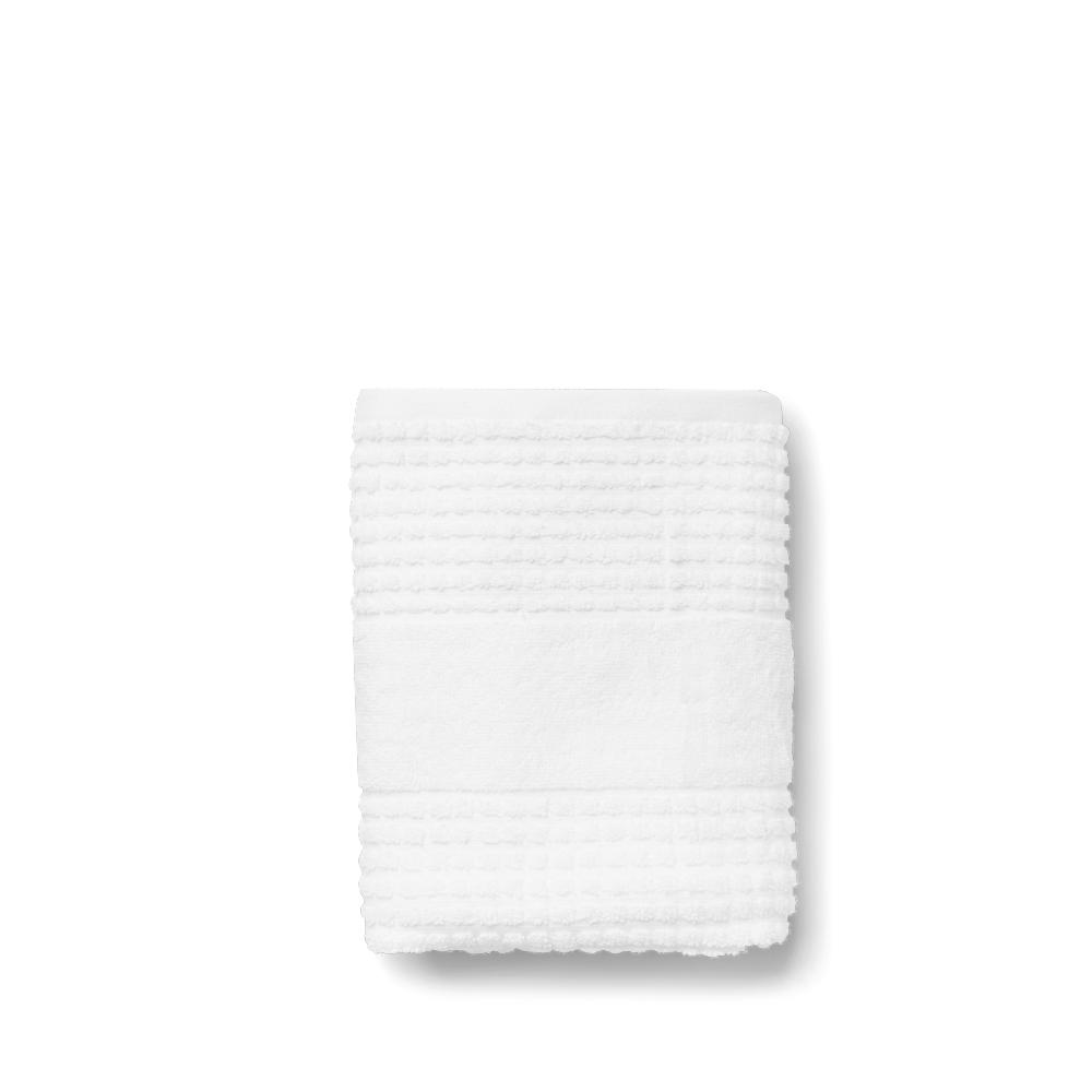 Juna Check Håndklæde Hvid, 70x140 cm
