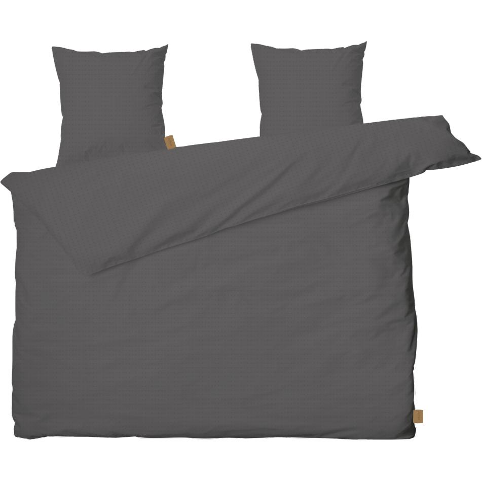 Juna Kub sängkläder mörkgrå, 200x200 cm