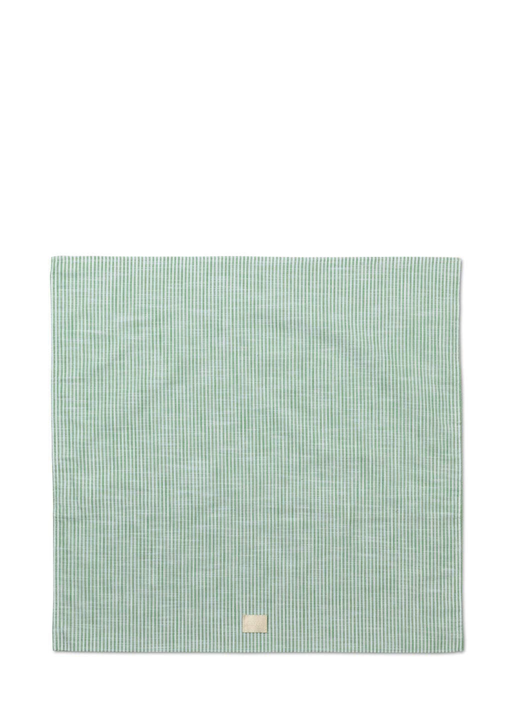 JUNA Monochrome Lines örngott 63x60 cm, grönt/vitt