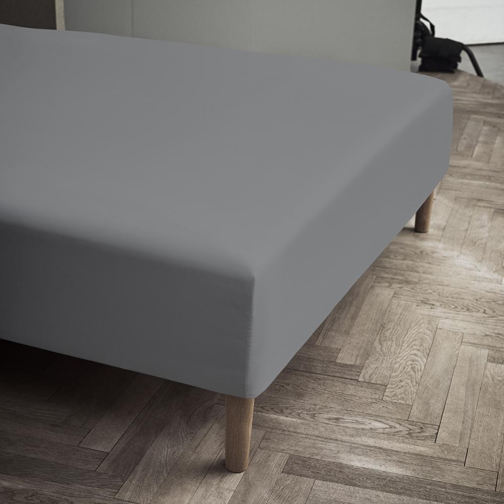Juna Percale Box Layer Grey, 140x30x200 cm
