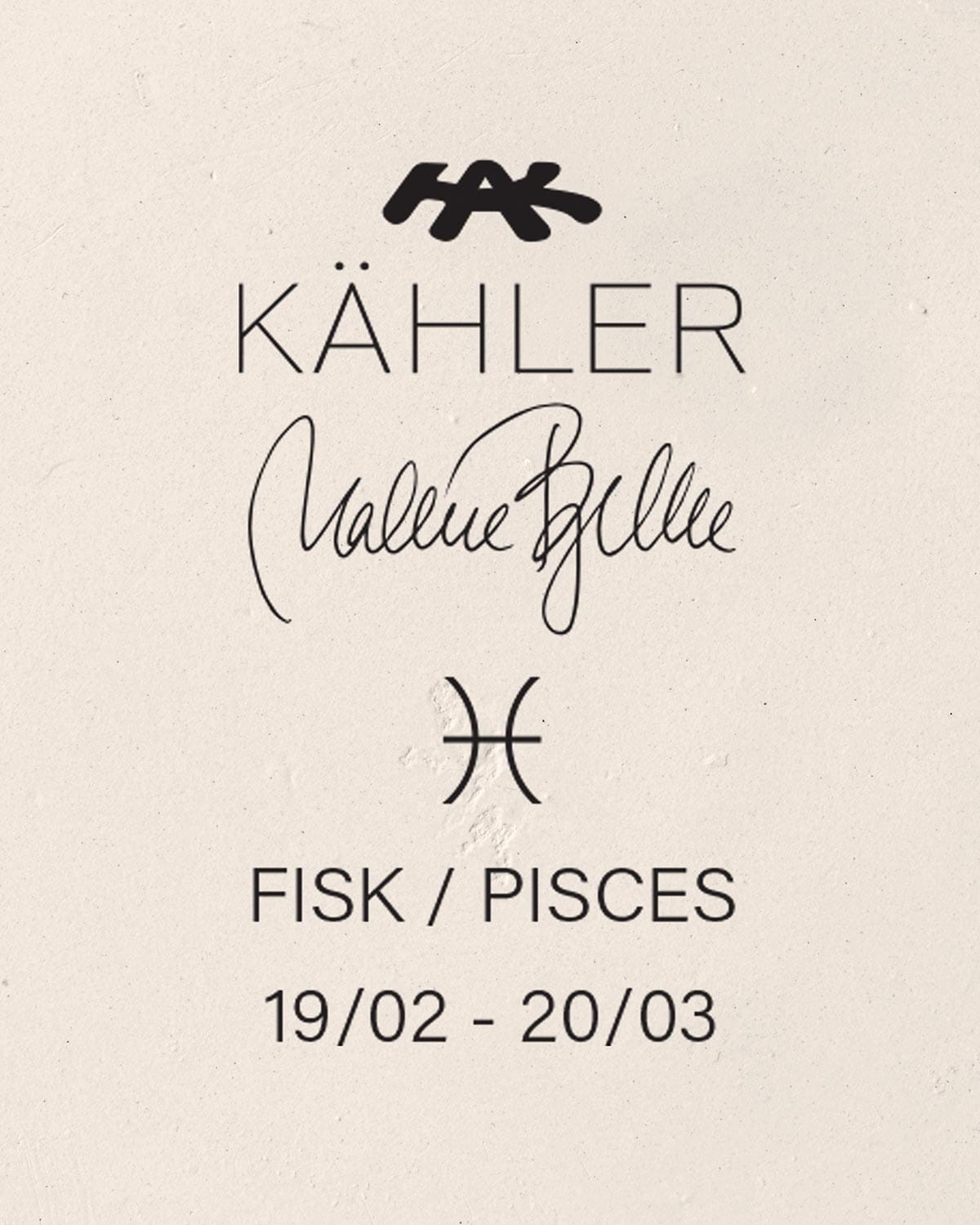 Kähler Astro dekorativ figur, fisk 13 cm