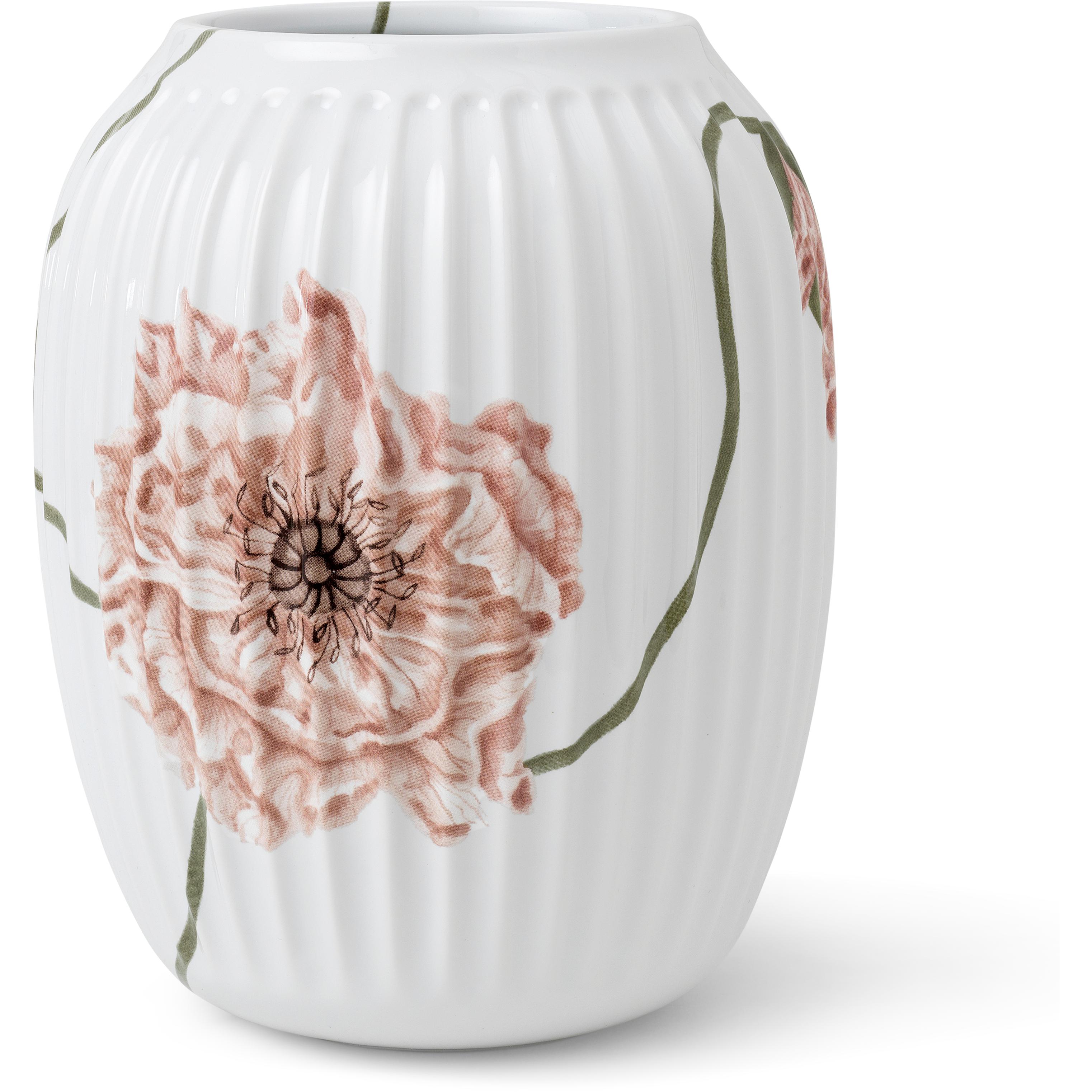 Kähler Hammershøi Poppy Vase 21 cm, vit med Deko