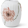 Kähler Hammershøi Poppy Vase 21 Cm, Hvid Med Deko