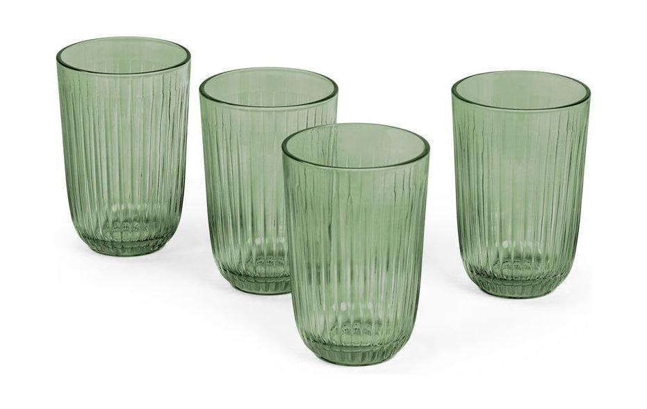 Kähler Hammershøi vattenglas 37 cl, grön 4 st.
