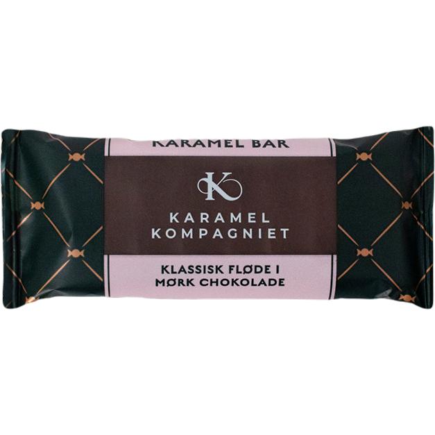 Karamel Kompagniet Karamel Bar, Klassisk Fløde I Mørk Chokolade 50g