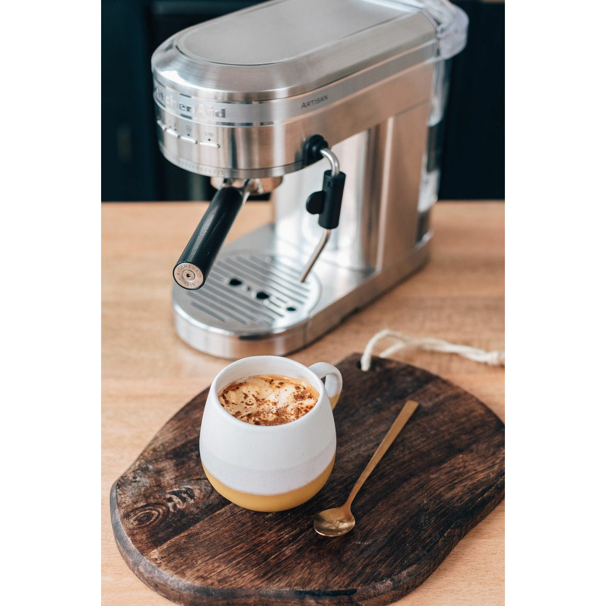 KitchenAid 5KES6503 Artisan Espresso Machine, Medallion Silver