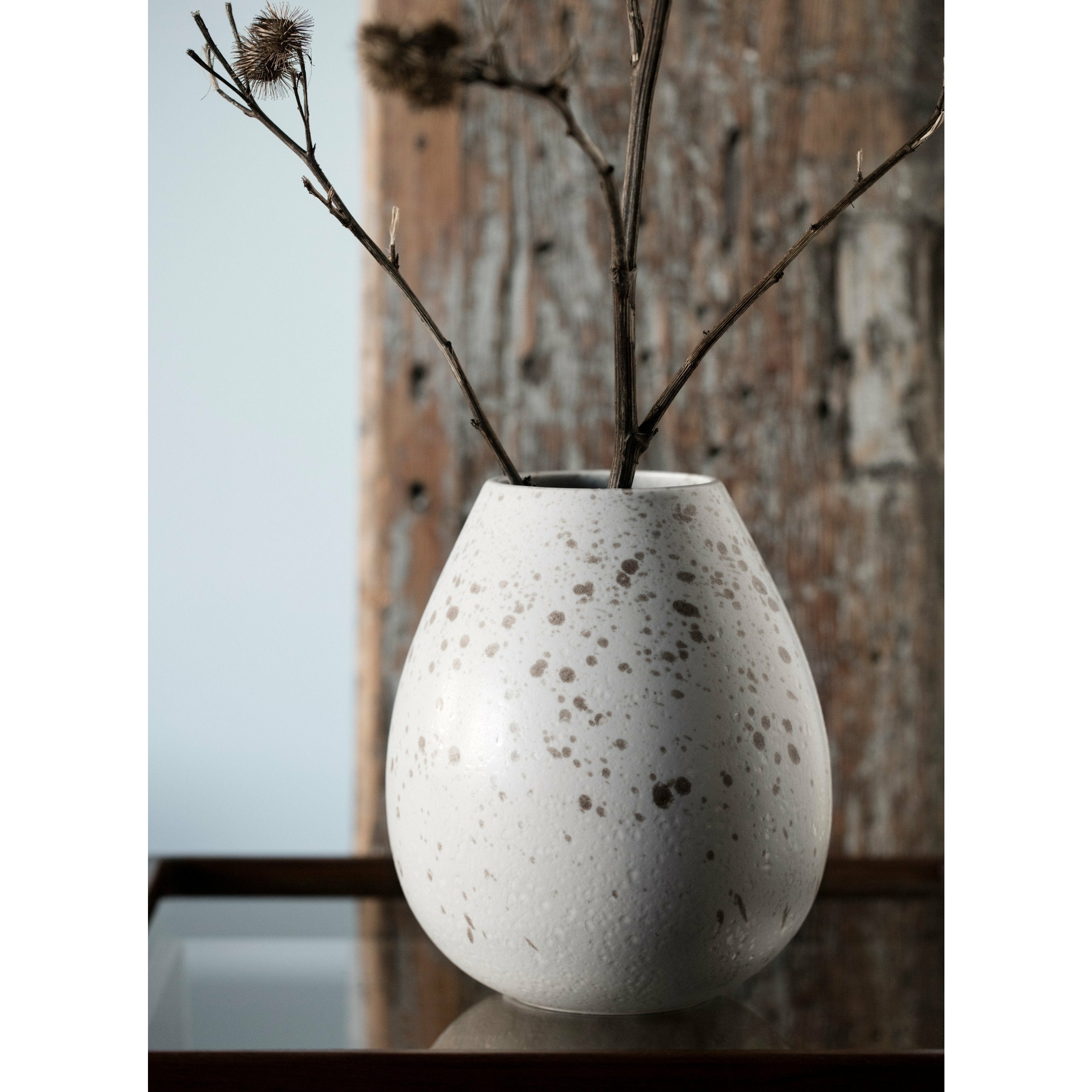 Klassik Studio Milo Drop Vase, Olives