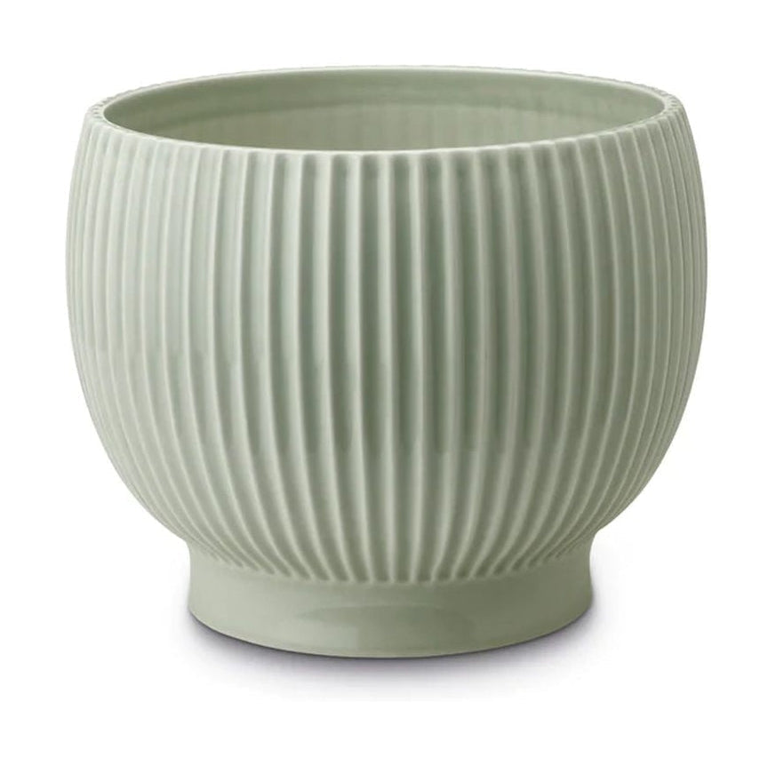 Knabstrup Keramik Örtpotten gömmer sig med spår Ø 16,5 cm, Irregrøn