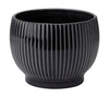 Knabstrup Keramik Örtpotten gömmer sig med spår Ø 16,5 cm, svart