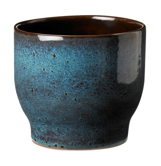Knabstrup Keramik Urtepotteskjuler Ø 12,5 cm, Havgrøn