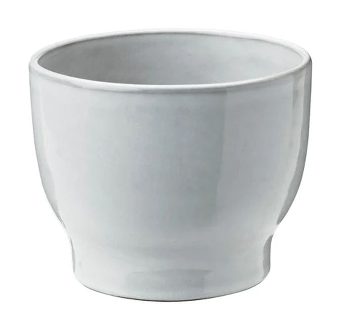 Knabstrup Keramik Örtpotten gömmer sig Ø 12,5 cm, vit