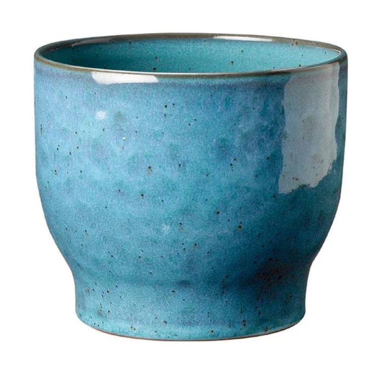 Knabstrup Keramik Örtpotten gömmer sig Ø 14,5 cm, dammigt blått