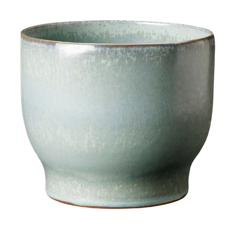 Knabstrup Keramik Örtpotten gömmer sig Ø 14,5 cm, mjuk mynta
