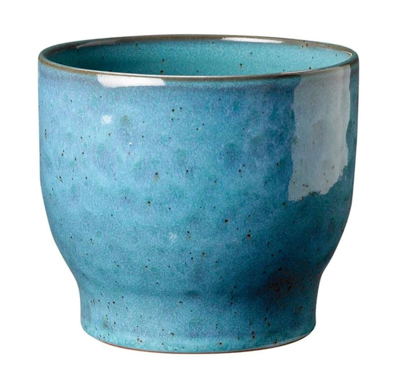 Knabstrup Keramik Örtpotten gömmer sig Ø 16,5 cm, dammigt blått