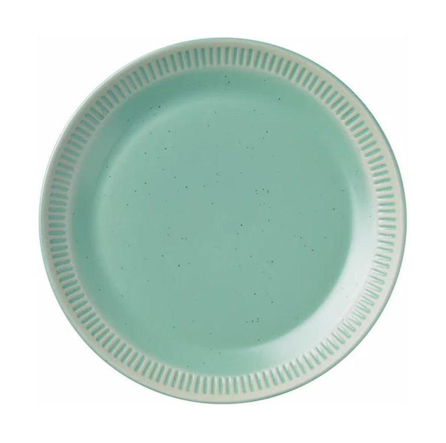 Knabstrup Keramik Colorit Tallerken Ø 19 cm, Lys grøn