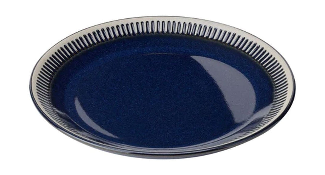 Knabstrup Keramik Colorit Plate Ø 19 cm, marinblå
