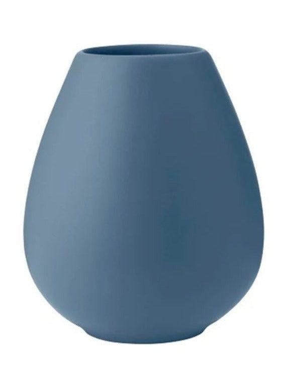 Knabstrup Keramik Jordvas h 14 cm, dammig blå