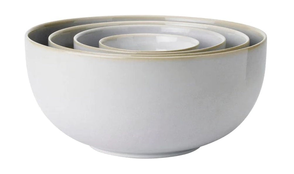 Knabstrup Keramik Tavola Bowl sätter 4 stycken, vita