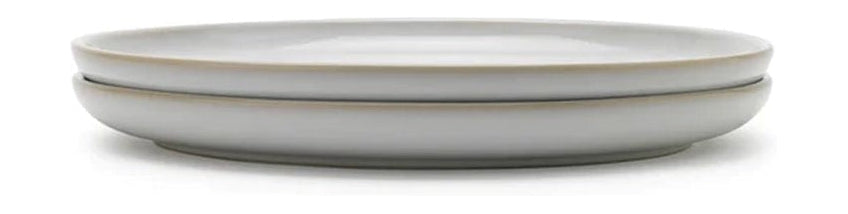 Knabstrup Keramik Tavola Tallerken 2 Stk. Ø 22,5 cm, Hvid