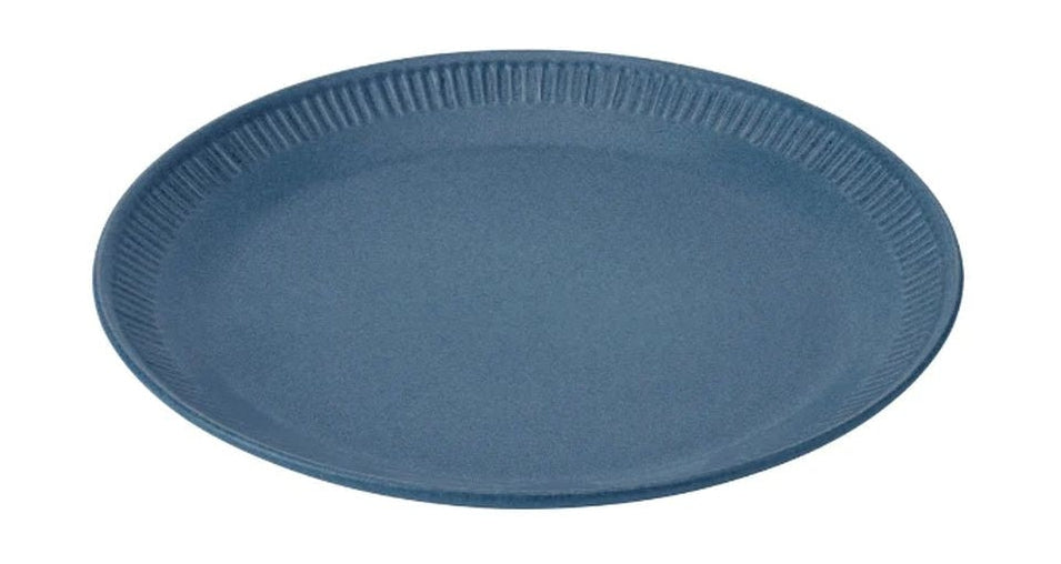 Knabstrup Keramik Tallrik Ø 19 cm, blå