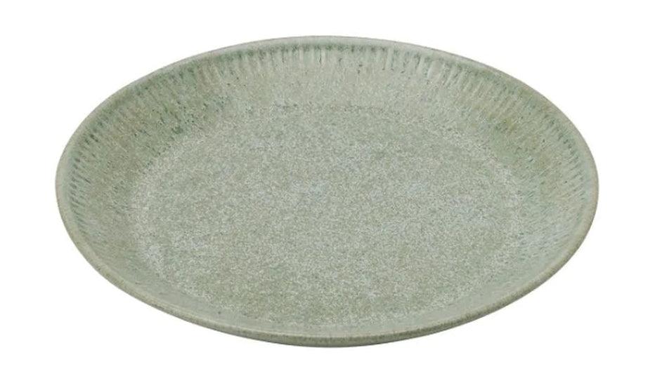 Knabstrup Keramik Tallrik Ø 19 cm, olivgrön
